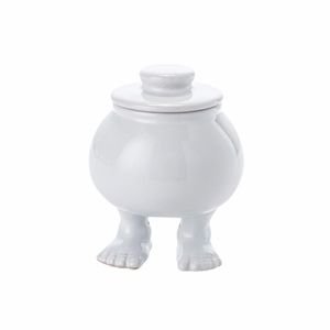 Ceramic Sugar Bowl on Feet | Footed Bowl